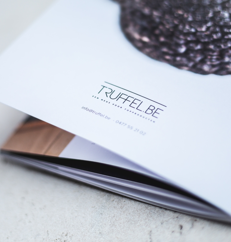 Truffel.be - brochure, productfotografie en copywriting - ikoon tielt