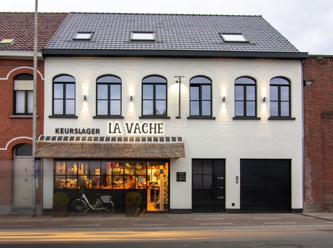 Slagerij La Vache - logo, branding, packaging design en website - ikoon tielt
