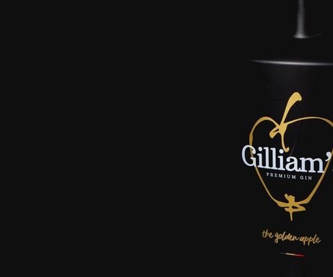 Gilliam's Gin - branding en packaging design - ikoon tielt