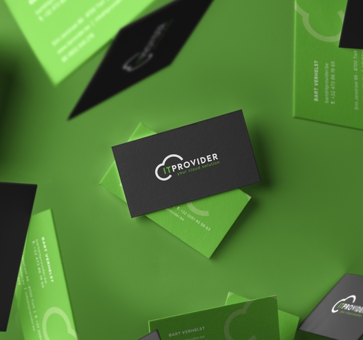 it provider business cards mockup
